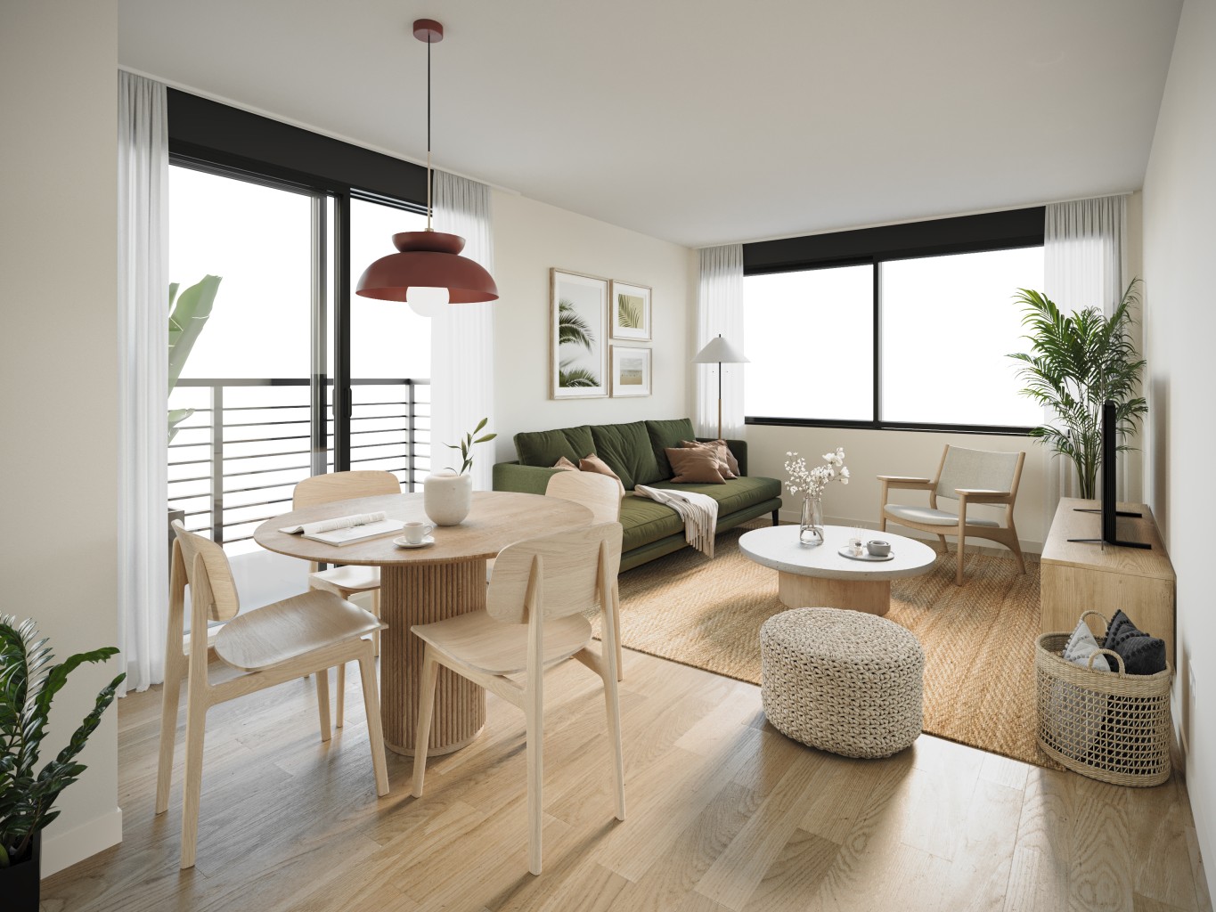 Living con jardín - propiedad ejemplo
